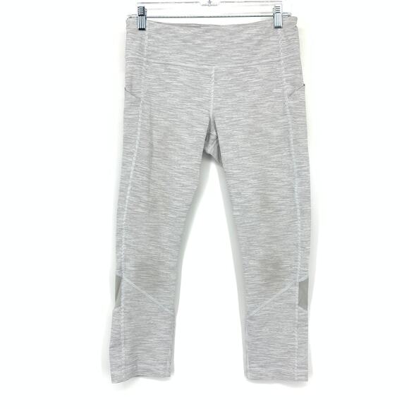 Lululemon Pace Rival Crop Leggings Womens Size 8 Seal Gray *READ - Picture 1 of 6